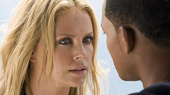 Hancock movie, Mary looking to God, Hancock film, Superhero HD wallpaper
