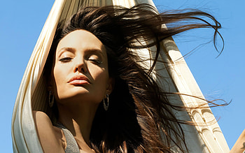 Angelina Jolie, American actress, portrait, hoot, Elle, popular actresses, American star HD wallpaper