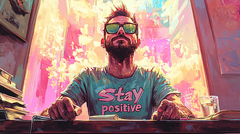 Stay Positive: An Artistic to Inspire, motivational, stay positive, artistic HD wallpaper