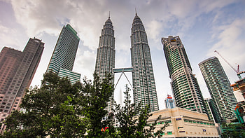 Malaysia day, Kuala Lumpur KLCC mall, Time lapse HD wallpaper