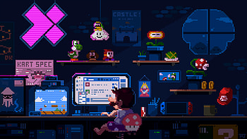 Mario Chilling, mario, artist, artwork, digital-art, deviantart HD wallpaper