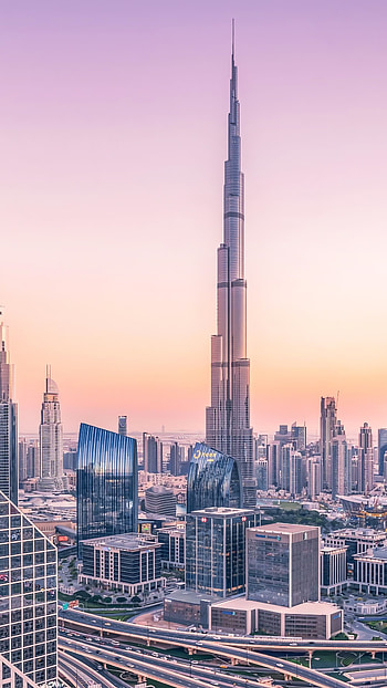 Dubai urban town, Buildings, Cityscape, Modern architecture HD phone wallpaper