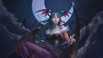 Anime Succubus Demon Girl, demon, anime-girl, artist, artwork, art, digital-art, artstation HD wallpaper