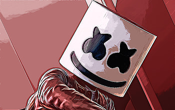 Marshmello, , vector art, Marshmello drawing, creative art, Marshmello art, vector drawing, creative drawings, DJ Marshmello HD wallpaper