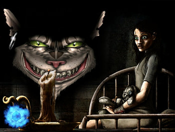 Alice, cat, cheshire HD wallpaper
