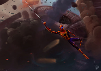 Spiderman Infinity War, spiderman, artstation, artwork, superheroes, digital-art HD wallpaper