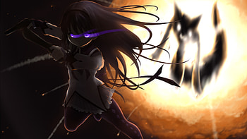 Madoka Kaname, Guns, Anh365, Fantasy HD wallpaper