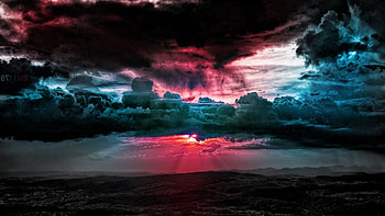 Beautiful Clouds, clouds, colorful, sky, sunset HD wallpaper