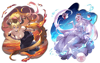 Mario Bishiez, , bowsette, ecchi, mario HD wallpaper
