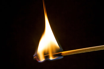 Fire, Dark, Flame, Match, Combustion HD wallpaper