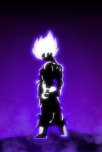 GOKU, electric blue, magenta, electric, gradient, smoking, dark, smoke, purple, badass HD phone wallpaper