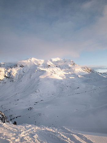 Nature, Snow, Mountain, Vertex, Top, Snow Covered, Snowbound HD phone wallpaper