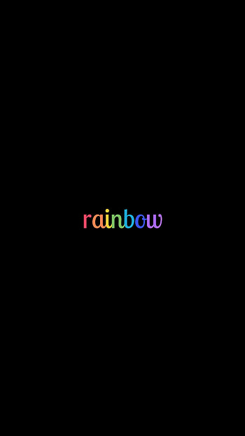 Rainbow, Words, Multicolored, Motley, Word HD phone wallpaper