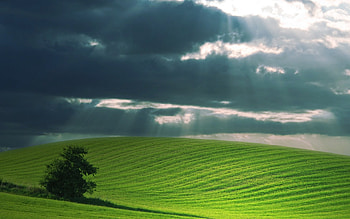 A New World , green, landscape, clouds, sky, nature HD wallpaper
