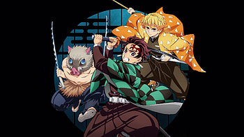 Demon Slayer — Tanjiro, Zenitsu & Inosuke, Demon Slayer: Kimetsu no Yaiba HD wallpaper