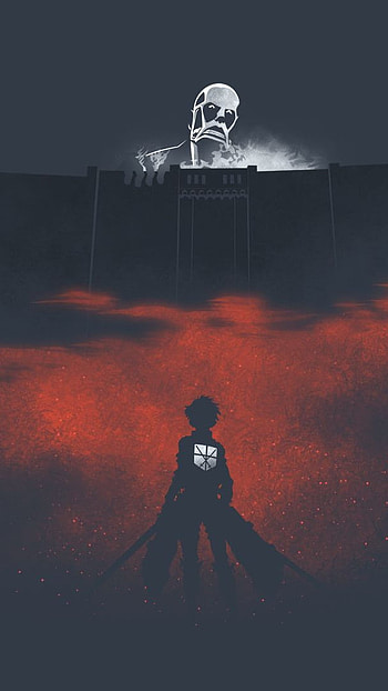 Sketch of titan, anime, titans HD phone wallpaper