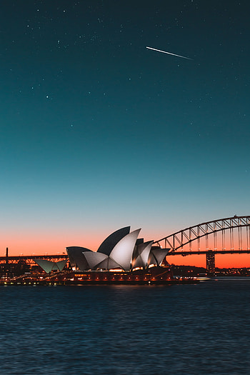 Cities, Sydney, Night City, Bridge, Harbor, Australia, Sydney Opera House HD phone wallpaper
