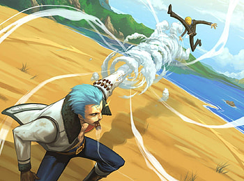 Smoker VS Sanji, cigar, sanji, one piece, fight, smoker, anime, battle, smoke, cigarette HD wallpaper