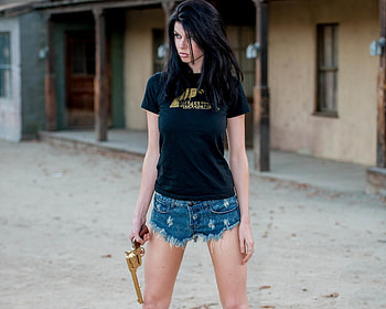 Cowgirl, sexy, girl, pretty HD wallpaper