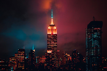 Cities, Night, Clouds, Skyscraper, Night City, Tower HD wallpaper