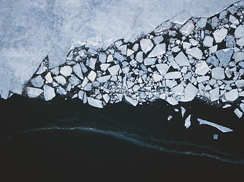 Nature, Ice, Wave, Ice Floes HD wallpaper