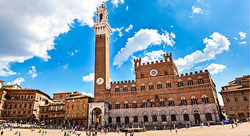 Torre del Mangia, Palazzo Pubblico, Piazza del Campo, Siena HD wallpaper