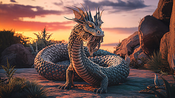Majestic Basilisk: Stunning Ultra, basilisk, dragon, fantasy, mythical creature HD wallpaper
