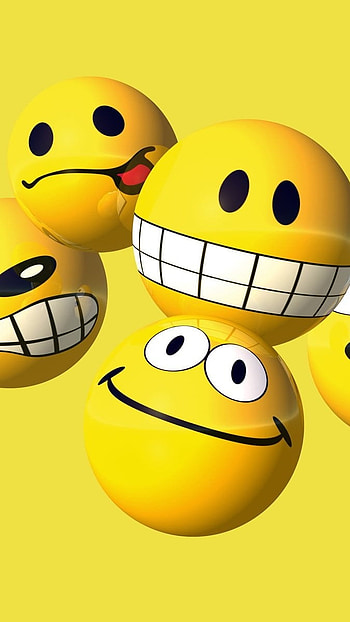 Smile Wale, Yellow, Smiley Balls HD phone wallpaper