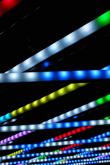Miscellanea, Miscellaneous, Multicolored, Motley, Construction, Design, Illumination, Backlight, Metal, Metallic, Decorated HD phone wallpaper