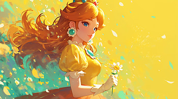 Princess Daisy : Super Mario Bros. Magic, video game, Super Mario Bros., Princess Daisy, princess HD wallpaper