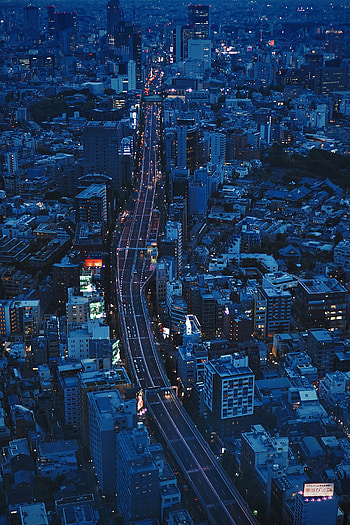 Cities, Architecture, City, View From Above, Overview, Review, Evening, Japan, Tokyo HD phone wallpaper