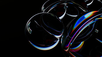 Abstract Black Reflection, Abstract, black, reflection, abstract black HD wallpaper