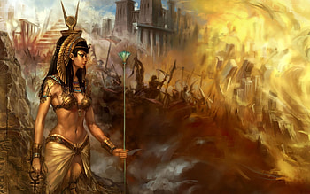 Cleopatra's allure, Ancient Egypt queen, Iconic history, Timeless beauty HD wallpaper