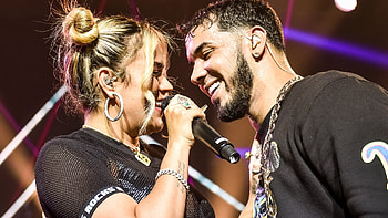 Anuel AA, Karol G, Romantic duo, Miami romance HD wallpaper