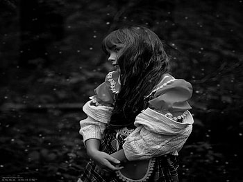 Life, girl, white, black HD wallpaper