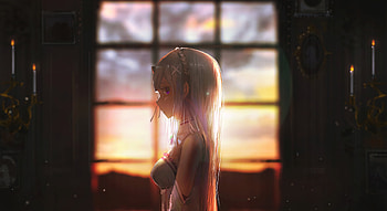 Emilia In Re Zero, re-zero-starting-life-in-another-world, anime-girl, anime HD wallpaper