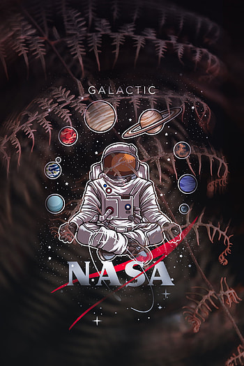 Astronauta nature, art, nasa, universe, stars, space HD phone wallpaper