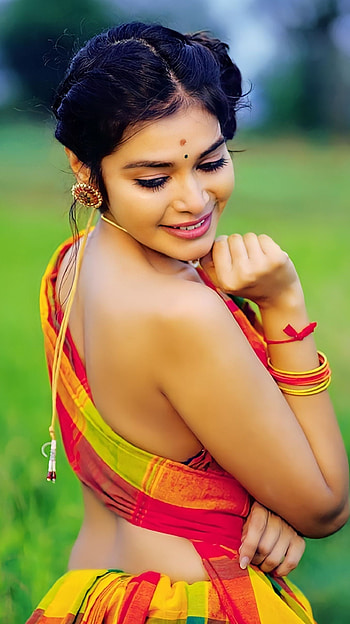 Dharsha Gupta, model, village beauty HD phone wallpaper