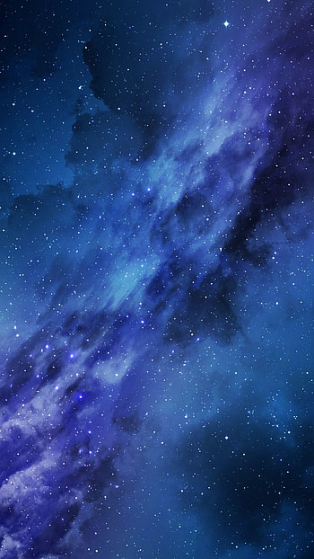 Galaxy Aesthetic, Dark Blue HD phone wallpaper