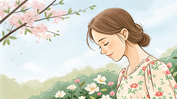 Sister in Bloom: A Ultra, sister, woman, flower, nature, illustration HD wallpaper