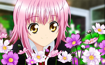 Anime, Flowers, Smile, Girl, Pretty HD wallpaper