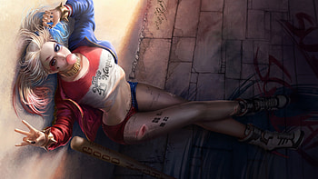 Harley Quinn, Suicide Squad, Art, Margot Robbie HD wallpaper