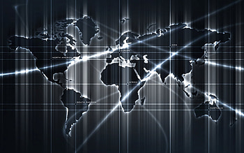 World Sensor Dark, world, map HD wallpaper