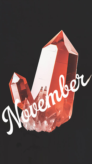 November Crystal Vibes: A Stunning , november, crystal, gemstone, pink HD phone wallpaper