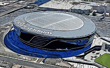 Allegiant Stadium, , vector art, Allegiant Stadium drawing, creative art, Allegiant Stadium art, vector drawing, Las Vegas Raiders, NFL, USA HD wallpaper