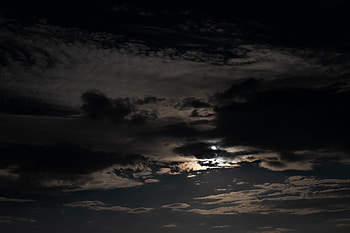 Sky, Night, Clouds, Moon, Dark, Night Sky HD wallpaper