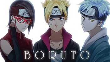 Sarada, Boruto and Mitsuki HD wallpaper