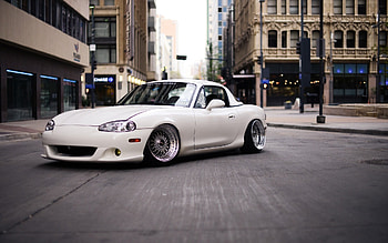 MX-5 NB in City, Mazda Miata HD wallpaper