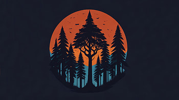 Tree Minimalism , tree, artist, artwork, digital-art, minimalism, ai, artstation HD wallpaper