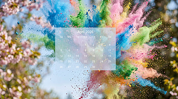 April 2026 Calendar HD wallpaper